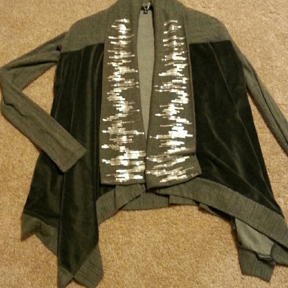 Miss Me Jackets & Blazers - Miss me velour sweater/jacket